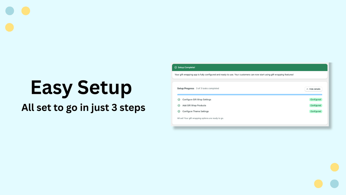 Gift wrapping preview